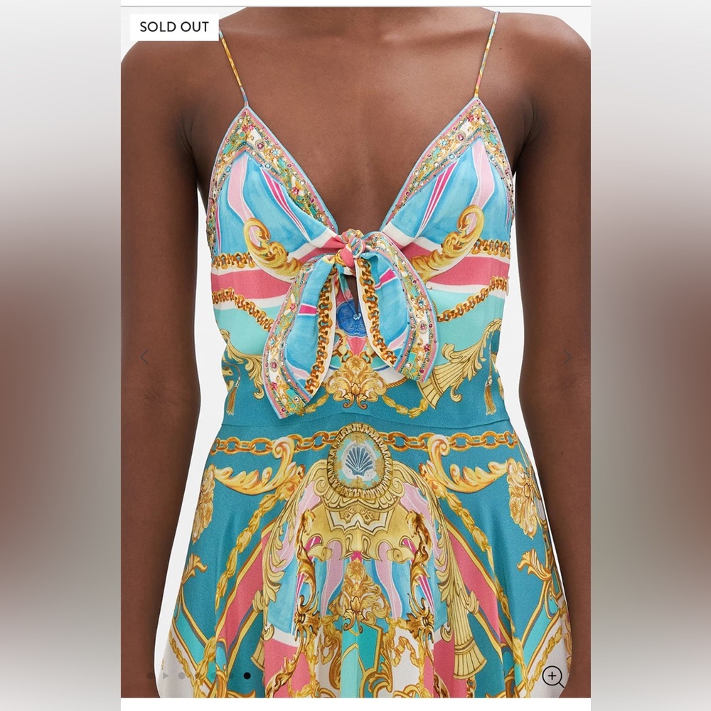 Camilla Sail Away with Me Print Silk Maxi Dress M like NEW - Picture 6 of 17